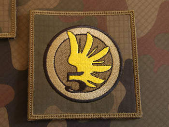 Naszywka 5 Pułk Chemiczny KWADRAT