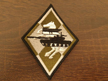 Naszywka Batalion czołgów w Orzyszu Romb polowa