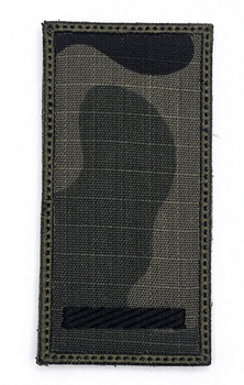 Stopień z rzepem na nowy mundur/kurtkę  - (czarny)