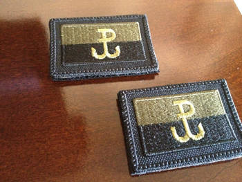 Naszywka Flaga z symbolem "Polska Walcząca" - GASZONA