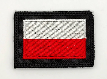 Flaga biało-czerwona na ramię z rzepem