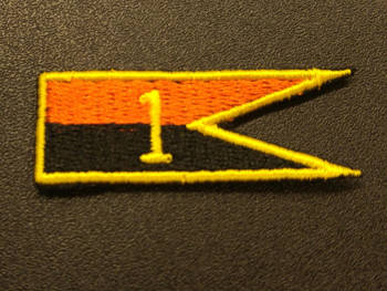 Naszywka 1 Warszawska Brygada Pancerna- proporczyk na beret