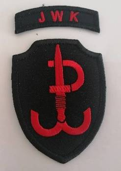 Naszywka Jednostka Wojskowa Komandosów JWK z łuczkiem GALOWA