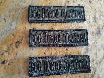 Naszywka Bór Honor Ojczyzna  OLIWKA