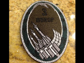 Naszywka 3 Warszawska Brygada Rakietowa POLOWA - OWAL