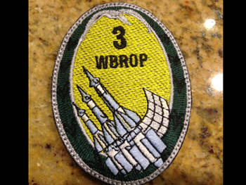 Naszywka 3 Warszawska Brygada Rakietowa - KOLOR OWAL