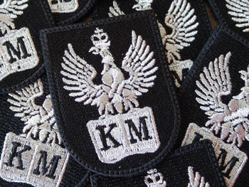 Naszywka Orzełek klasy mundurowe CZARNY