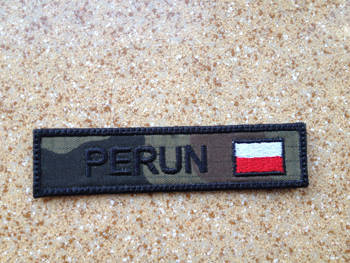 Naszywka Imiennik z flagą biało-czerwoną