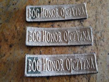 Naszywka Bóg Honor Ojczyzna PUSTYNNA